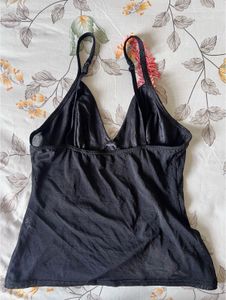 Black Floral Cami Top