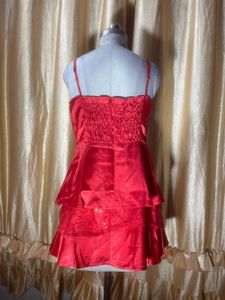 Stunning Red Tiered Mini Dress