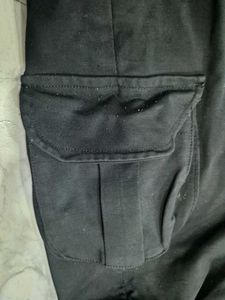 Women's Black Wide-Leg Cargo Pants
