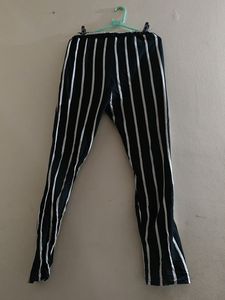 Hypernation Botton Pants Stretchable Black Women's