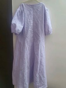 Lavender Embroidered Midi Dress