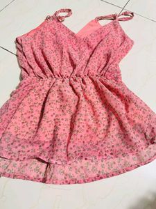 Pink Floral Cami Top