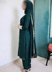 Elegant Teal Kurta Set with Dupatta