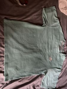Aqua Waffle kappa tee