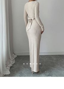 Chic Textured Wrap Dress