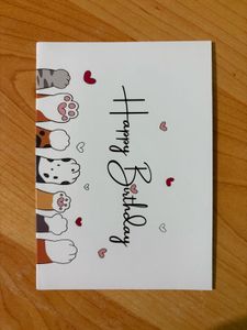 NEW Writeable Cute Cats Birthday Greeting Card
