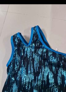 Sparkling One-Shoulder Sequin Top