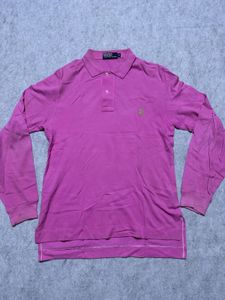 Ralph Lauren Pink Long Sleeve Polo Shirt