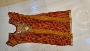 Ethnic Kurta with Embellished Neckline