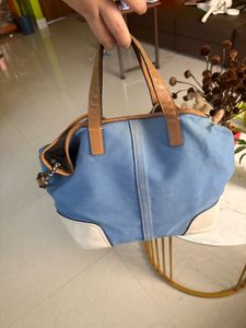 VINTAGE COACH Stylish Blue Hobo Bag