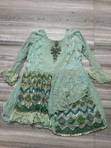 Embellished Mint Green Kurta