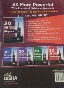 CBSE Class 12 Physics Disha Exam Prep Book