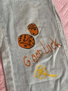 ⭐️Y2K affirmations jeans⭐️
