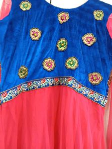 Embroidered Anarkali Suit