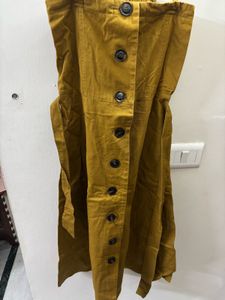 Mustard Button-Down Sundress