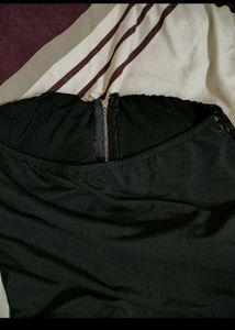 Sparkly Black Strapless top
