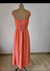 Elegant One-Shoulder Coral Gown