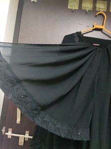 Elegant Black Abaya with Embellishments