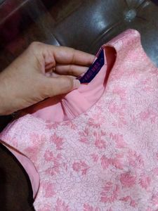Peach Pink Frock.Ordered From Ajio Online