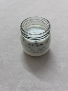 Mason Jar Candle with coffee Beans