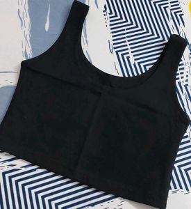 Basic Black Crop Tank Top