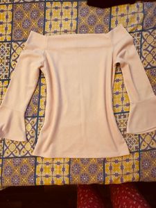 Madame Bell Sleeve Pink Top