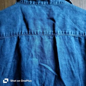 Once-worn Denim Button-Down Shirt