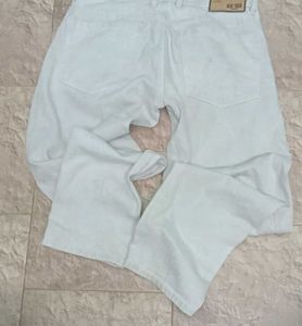 Denim Cream Baggy