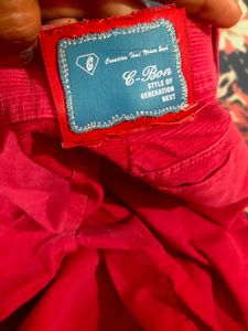 "Electric Fuchsia" coloured Corduroy Pants