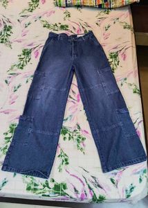 Women Workwear Fit Washed Jeans