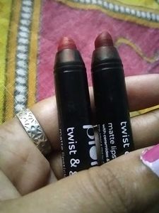 2 Plum Crayon Lipsticks Maroon &amp; Red, Coffee Mug
