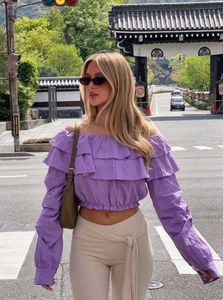 levender ruffle top ✨
