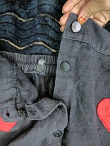 Cute Heart ☃️Applique Mini Skirt