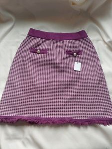 Korean Chekered Woolen Skirt