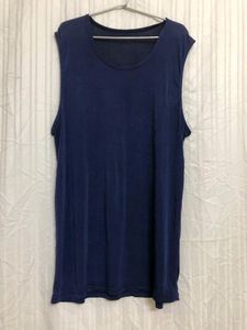 Blue sleeveless Dress