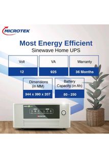 Microtek Inverter - Lowest Energy Loss