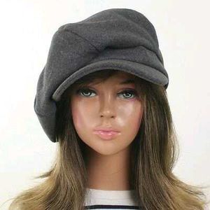 Women's Grey Newsboy/Baker Boy Cap | Soft & Stylis