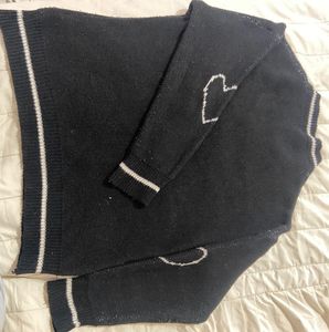 Black Skull Knit Sweater