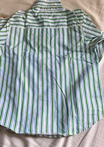 boy's Striped Button-Down Shirt