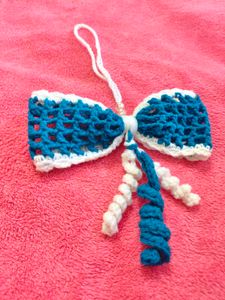 Handmade Crochet Bow Charm