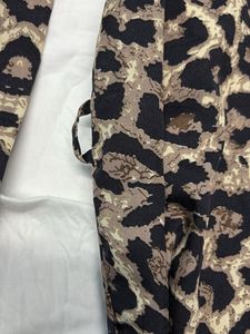 Stylish Leopard Print Button-Up Dress