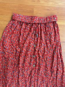 Boho Floral Maxi Skirt