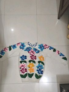 Cozy Floral Knit Sweater