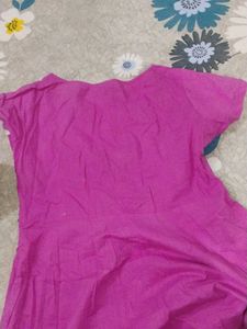 Flared Gown Kurti With Beautiful Neck Design