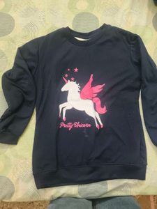Cute Unicorn Graphic Sweatshirt for 6-8 years girl