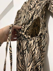 Stylish Animal Print Mini Dress