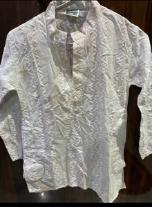 Chikankari Kurtha For Boys On Holi