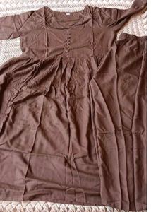 Elegant Brown Kurta Set for Women