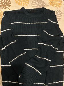 Stylish Striped Knit Sweater