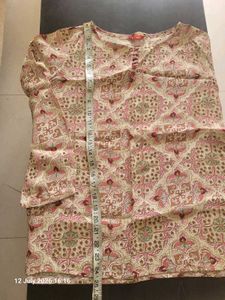 Boho Paisley Print Kurta Top